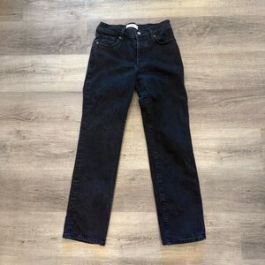 Mango Black Straight Leg Women's Jeans